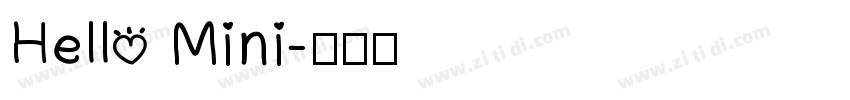 Hello Mini字体转换
